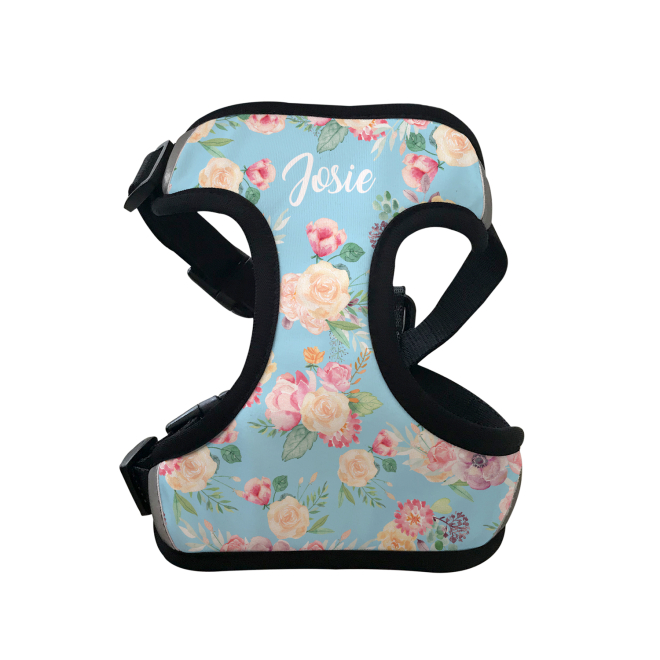 Personalised Pet Harness - Springtime Floral