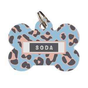 ID Tag Bone - Jungle Vibes in Pink or Blue