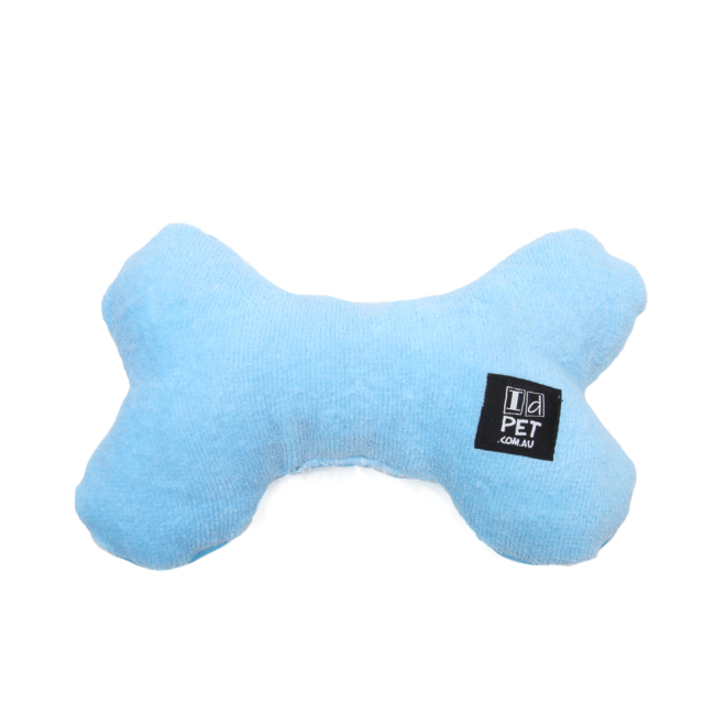Personalised Plush Dog Toy bone - in Oatmeal, Pink or Blue