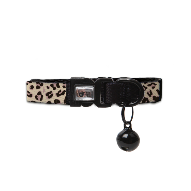 Cat Collar - Leopard in Oatmeal, Pink or Blue